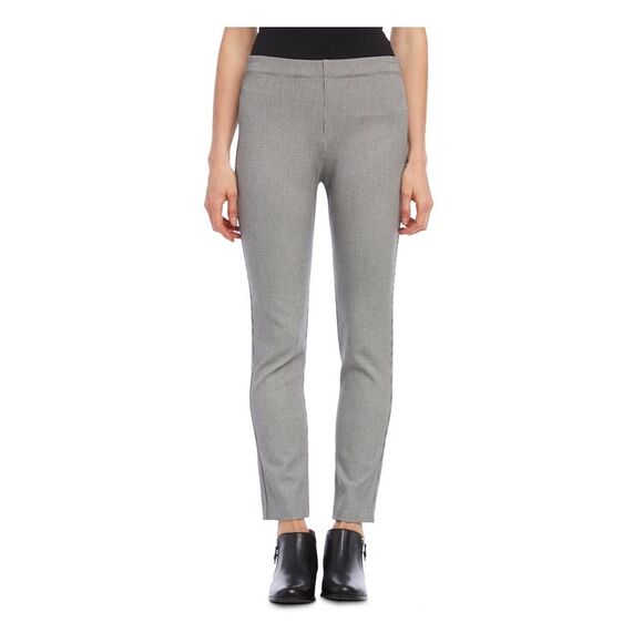 KAREN KANE Womens Black Stretch Houndstooth Wear To Work Skinny Pants S - Picture 1 of 4